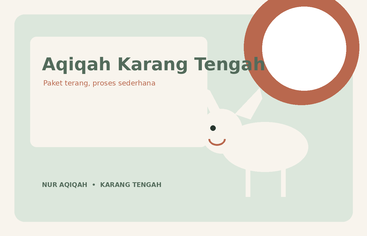 Aqiqah Karang Tengah untuk Keluarga